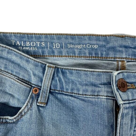 Talbots Flawless Straight Crop Jeans size 10 - Picture 4 of 10
